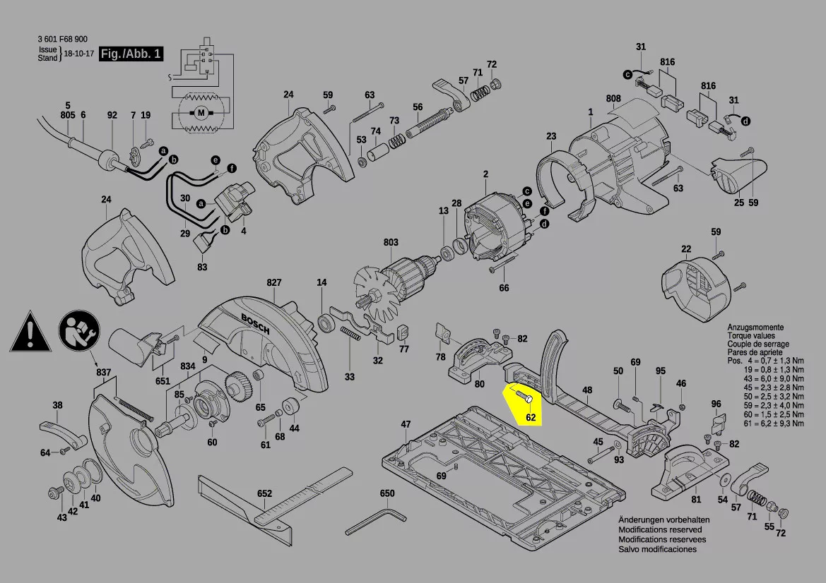 vis M6x25mm réf. F 016 L11 371 Bosch